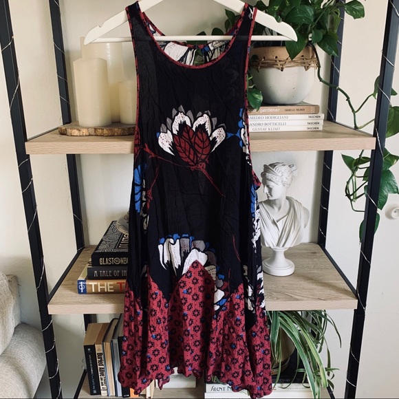 Free People Dresses & Skirts - Free People Intimately Black Floral Slip Dress